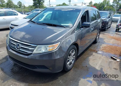 2012 Honda Odyssey Ex-L z USA, uszkodzony, nr VIN 5FNRL5H67CB105175